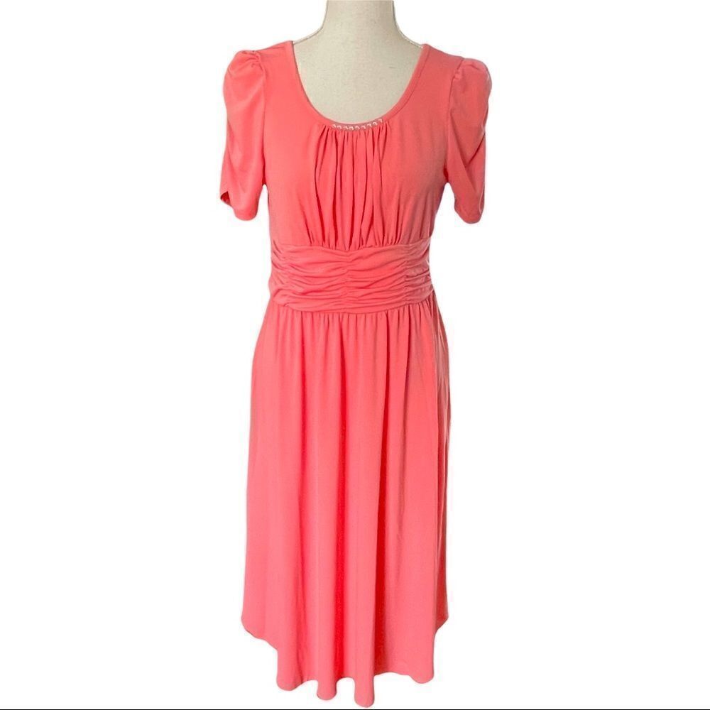 Tracy Lynn Ruched Fit & Flare Dress Sz M
